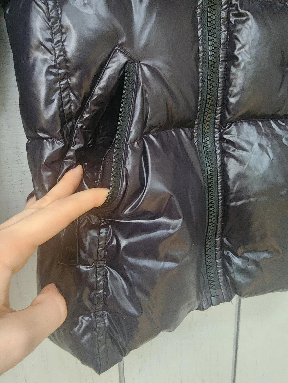 SAM. Girls Freestyle Goose Down Puffer Jacket Jet Black Size 14